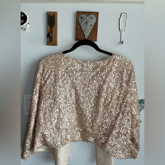 Sequin Beige Jacket - Picture 3 of 6